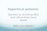 Hyperlocal Websites: Secrets to Building SEO and Attracting More Leads