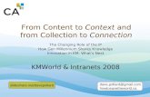 Kmwi2008 Pollard From Content To Context And From Collection To Connection V3