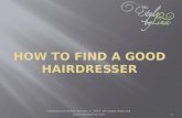How to find a good hairdresser