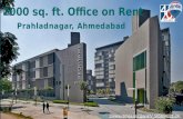 2000 sq. ft. Office on Rent, Prahladnagar, Ahmedabad