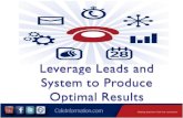 Leverage Leads and the System to Produce Optimal Results