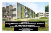 Federal Buildings Elton Sherwin comments on energy efficiency design standards for federal buildings
