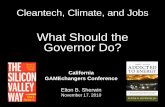 WHAT SHOULD THE GOVERNOR DO ABOUT JOBS Sherwin keynote at 2010 Game Changers Conference