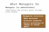 What Managers Do