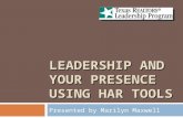 2011 HAR TRLP- Leadership and Your Presence Using HAR Tools