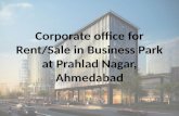 985sq.ft Office For Rent or Sale in Business Park, Prahlad Nagar, Ahmedabad