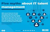 Five Myths About IT Talent Management