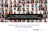 3-Step Recruiting Team Makeover | Webcast