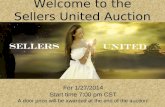 Sellers United 1/27 Auction