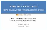 Tax and Other Incentives for Entrepreneurship in Louisiana