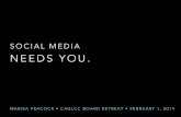 Social Media Needs You