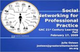 Social Networking for Professional Practice