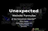 Webinar - Unexpected Website Performance Formulas of the Conversion Scientist