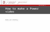 How to make a power video