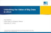 Unlocking the Value of Big Data in 2014