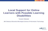 Local Support for Online Learners with Possible Learning Disadvantages