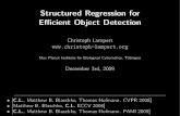 Structured regression for efficient object detection