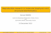Reproducible research in molecular biophysics and structural biology