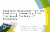 eScience Resources for the Chemistry Community from the Royal Society of Chemistry