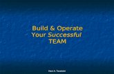Team building for Successful Ventures