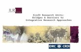 EcoZD research units: Bridges and barriers to integrative research approaches