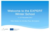 1. EXPERT Winter School Partner Introductions