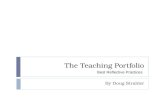 The Teaching Portfolio: Best Reflective Practices