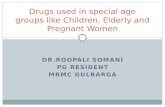 Drugs used in special age groups like children, elderly and preganancy