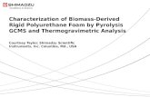 Characterization of Biomass-Derived Rigid Polyurethane Foam by Pyrolysis GCMS and Thermogravimetric Analysis