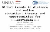 Global trends in online education. Threats and Opportunities.