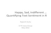 Quantifying Text Sentiment in R