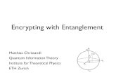 Encrypting with entanglement matthias christandl