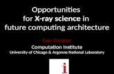 Opportunities for X-Ray science in future computing architectures