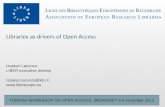 Libraries as drivers of Open Access