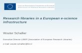 Research libraries in a European e-science infrastructure