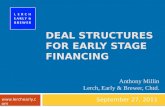 Deal Structures for Early Stage Financing