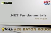 SQL Saturday 28 - .NET Fundamentals
