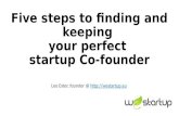 Five steps to finding and keeping your perfect startup co founder 01 - live