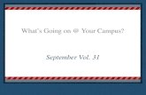 What's going on at your campus september vol 31