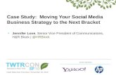 TWTRCON SF 10 Case Study:  Moving Your Social Media Business Strategy to the Next Bracket