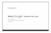 What Google+ Means for You (Marketers)