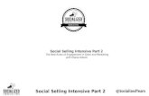 Social Sales Training Intensive Part 2