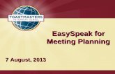 EasySpeak for Meeting Planning