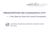 Go China! - PRESENTATION ON CHANGZHOU CITY
