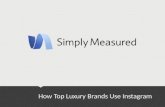 Luxury Brands on Instagram