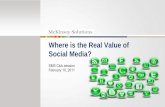 The real value of social media