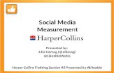 Harper collins measurement