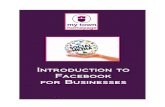 Training Manual1 Introduction to Facebook for Businesses