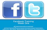 Facebook  Training  Week 1