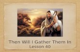 Book of Mormon Gospel Doctrine Class Lesson 40